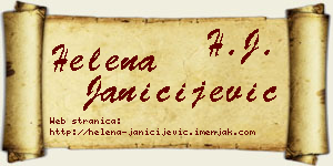 Helena Janičijević vizit kartica